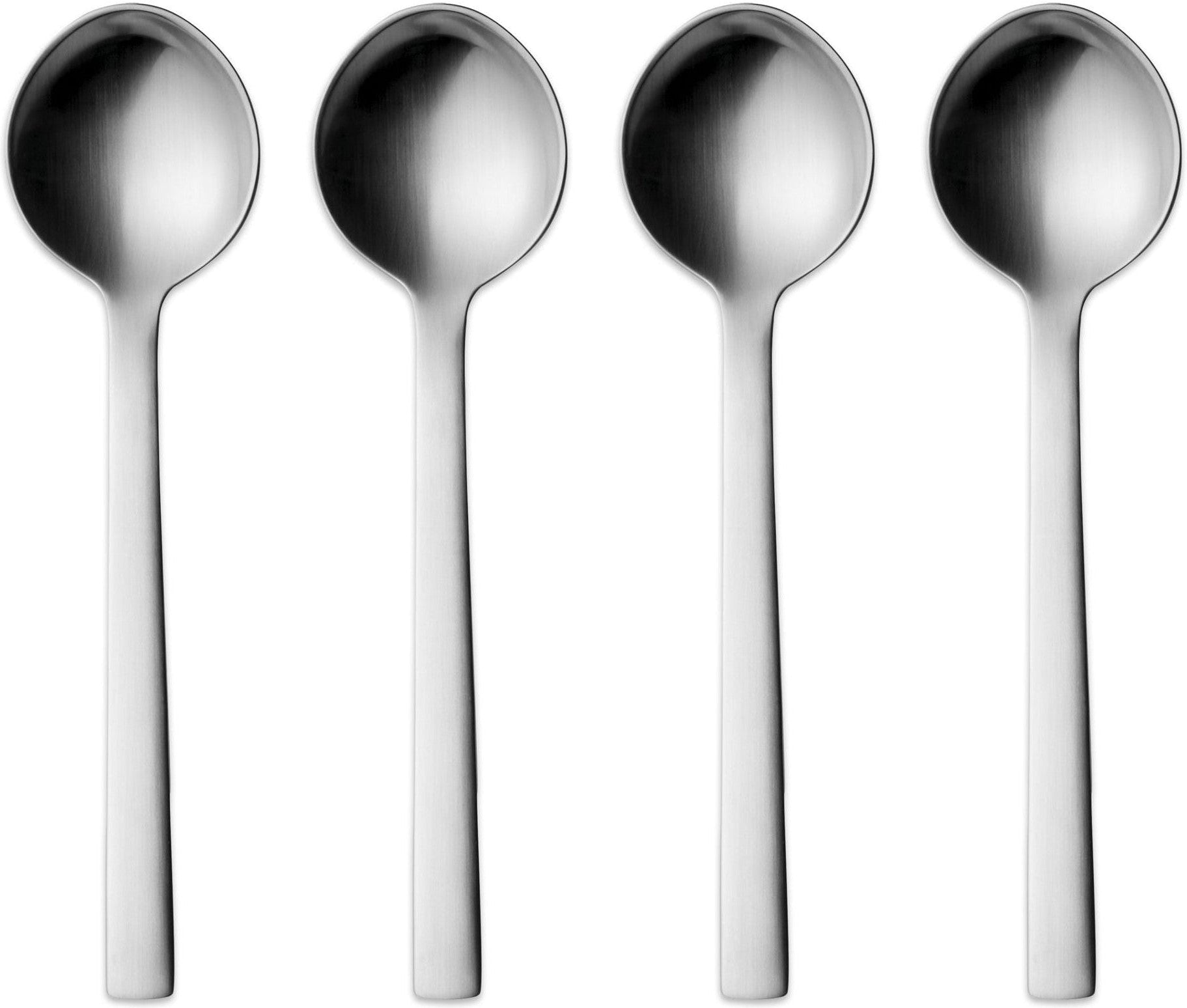 [product_category]-Georg Jensen New York Dessert Spoon, Set Of 4-Georg Jensen-5713275066699-10014985-GEO-1