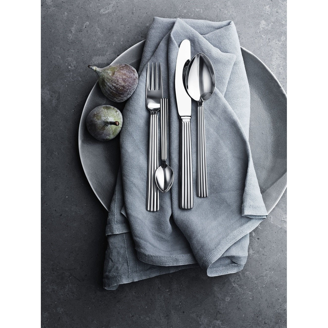 [product_category]-Georg Jensen Pyramid Cake Fork, Set Of 4-Georg Jensen-5713275066811-10014991-GEO-2
