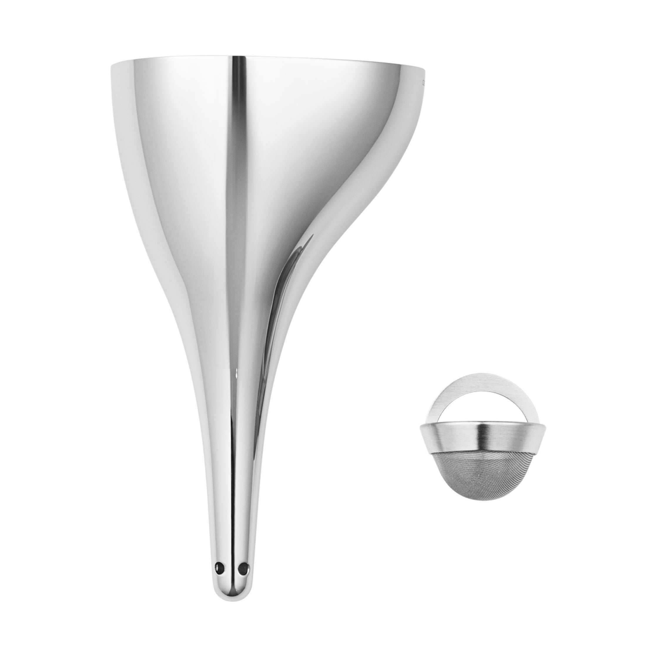 [product_category]-Georg Jensen Sky Funnel For Wine Carafe, Stainless Steel-Georg Jensen-5713275209584-10019304-GEO-2