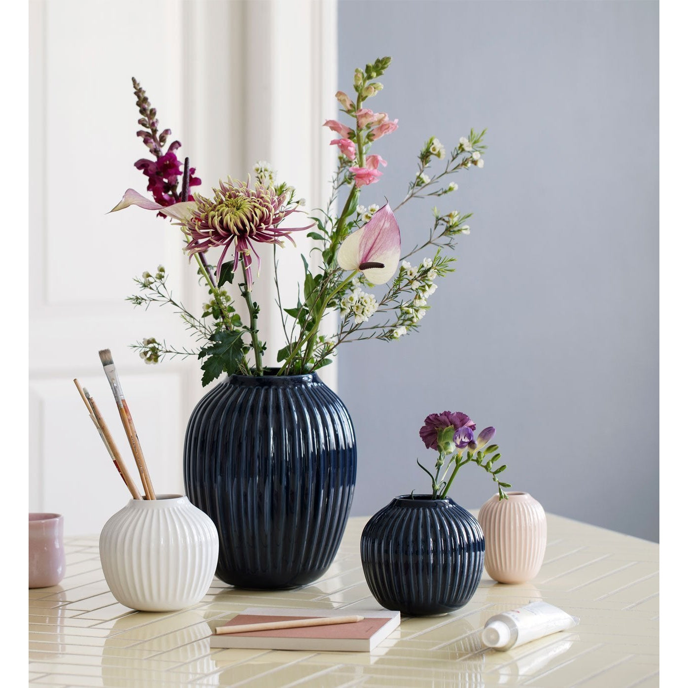 [product_category]-Kähler Hammershøi Vase Indigo, Mini-Kähler-5703779181837-693193-KAE-2
