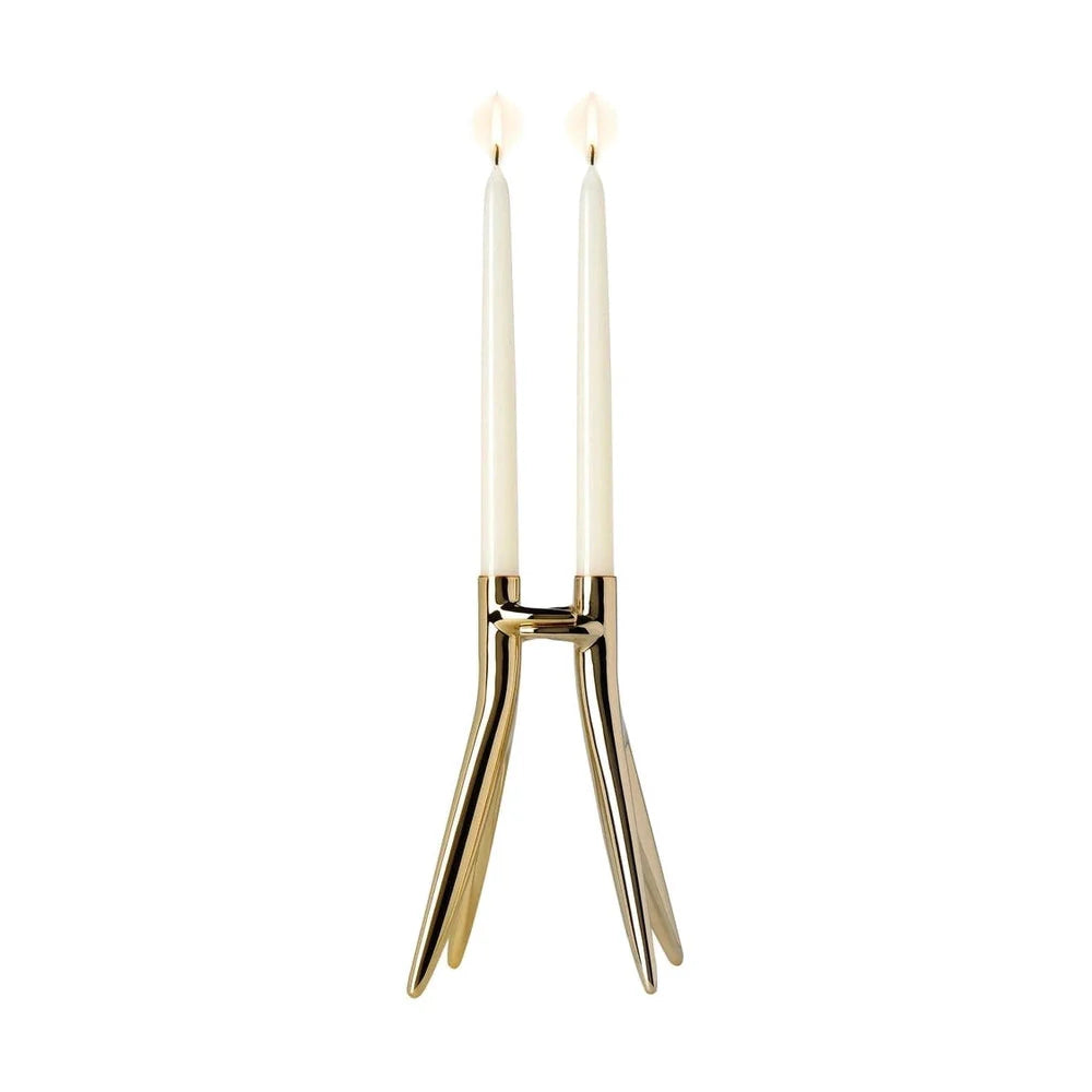 [product_category]-Kartell Abbracciaio Candelabra, Gold-Kartell-8058967173819-01956GG-KAR-1