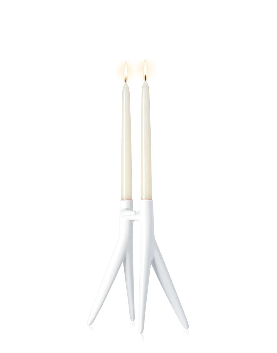 [product_category]-Kartell Abbracciaio Candelabra, White-Kartell-8058967175561-0195503-KAR-2