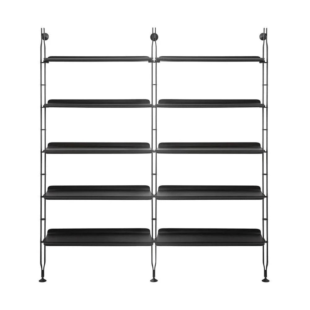 [product_category]-Kartell Adam Wood Bookcase Medium, Ash Black/Black-Kartell-8058967309867-08915NN-KAR-1