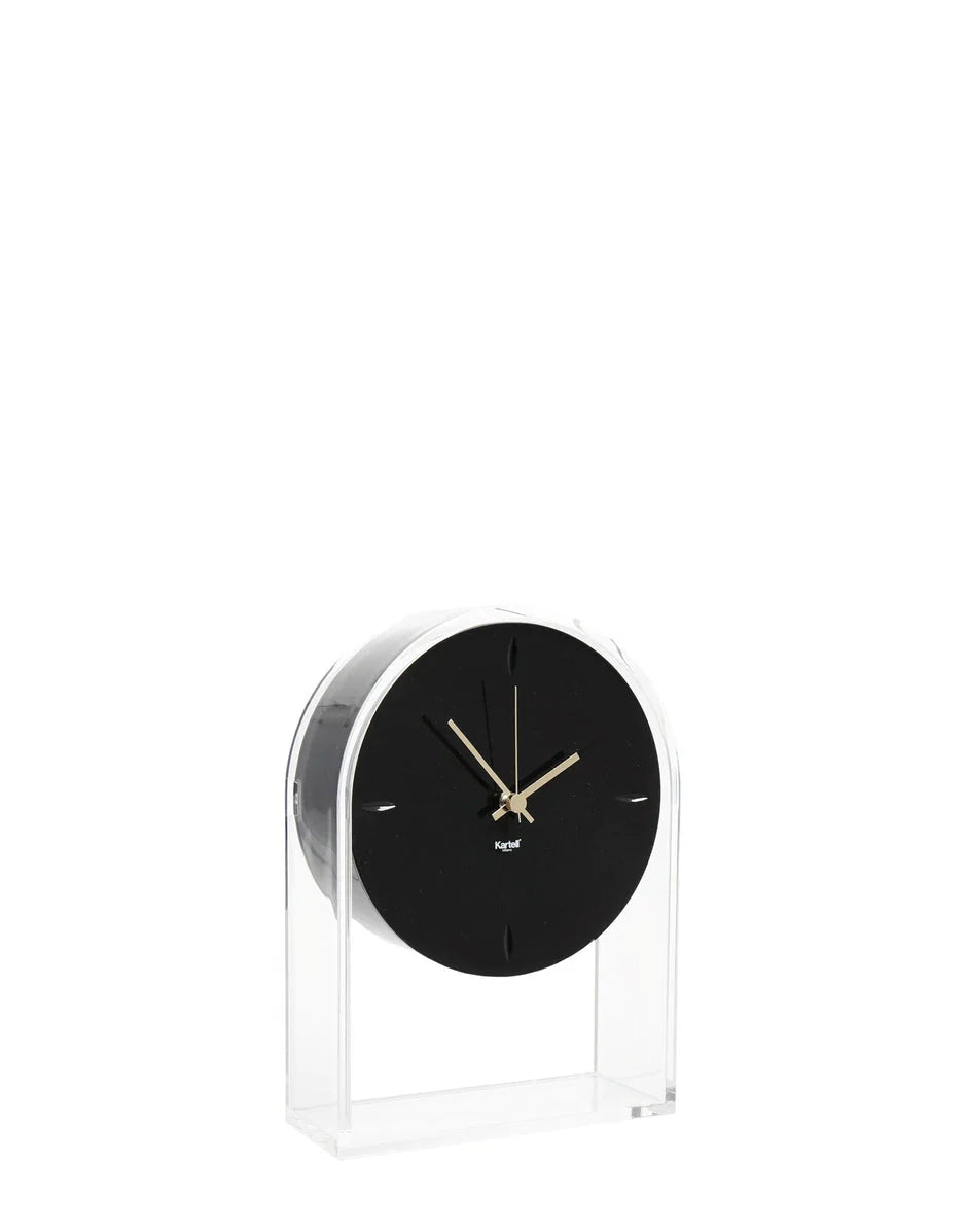 [product_category]-Kartell Air Du Temps Clock, Crystal/Black-Kartell-8058967267495-01930B9-KAR-2
