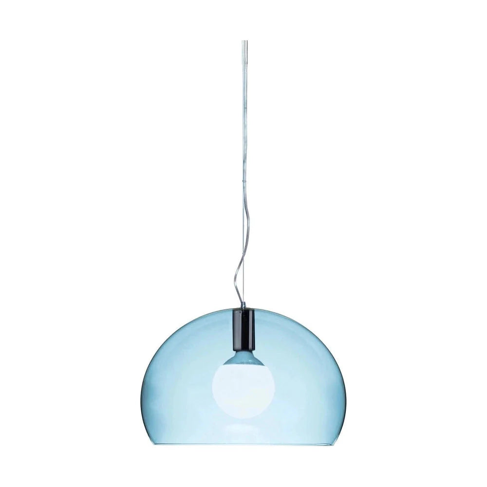 [product_category]-Kartell Fl/Y Suspension Lamp Small, Transparent/Blue-Kartell-8058967205138-09053K2-KAR-1