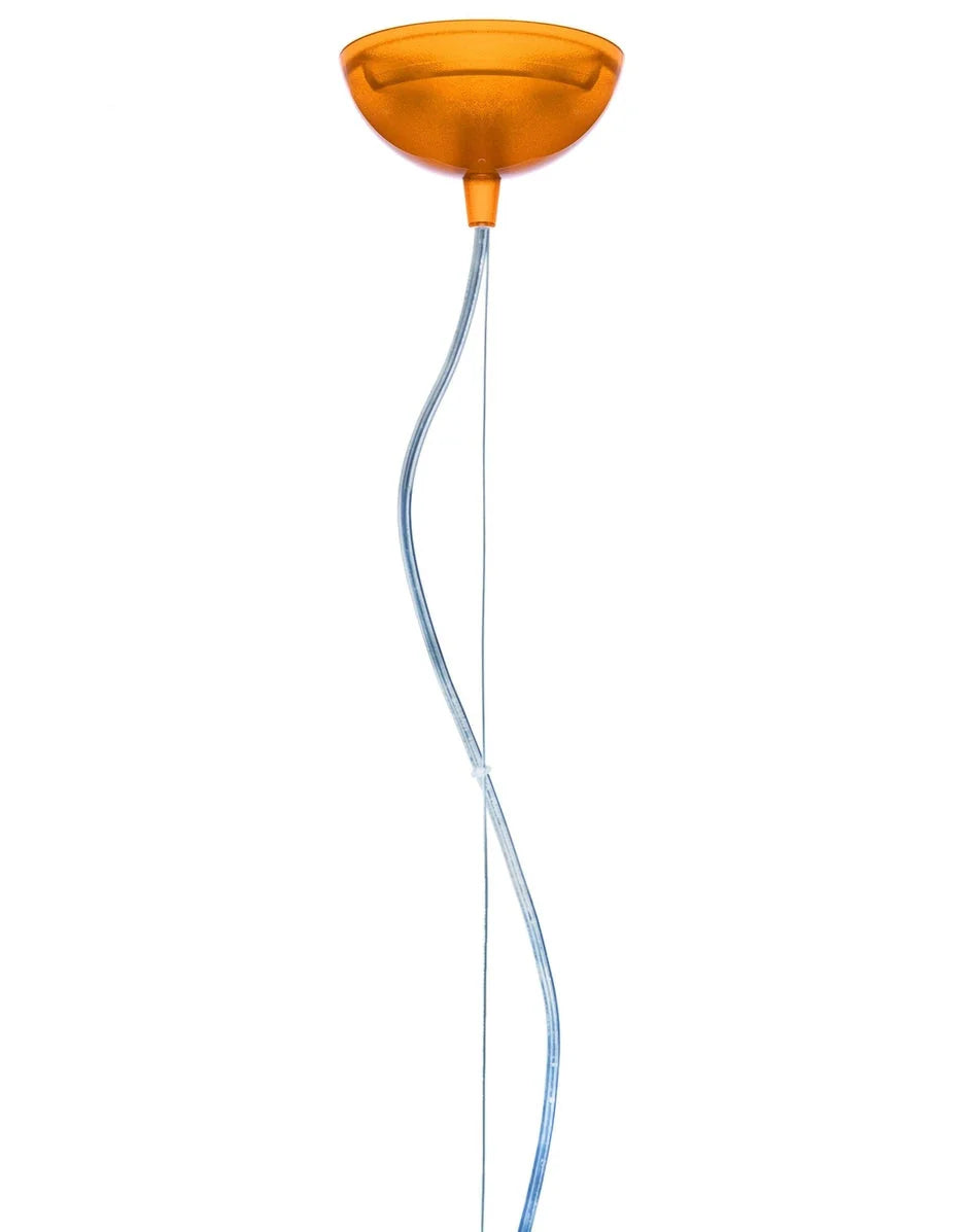 [product_category]-Kartell Fl/Y Suspension Lamp Small, Transparent/Orange-Kartell-8058967205176-09053K4-KAR-2