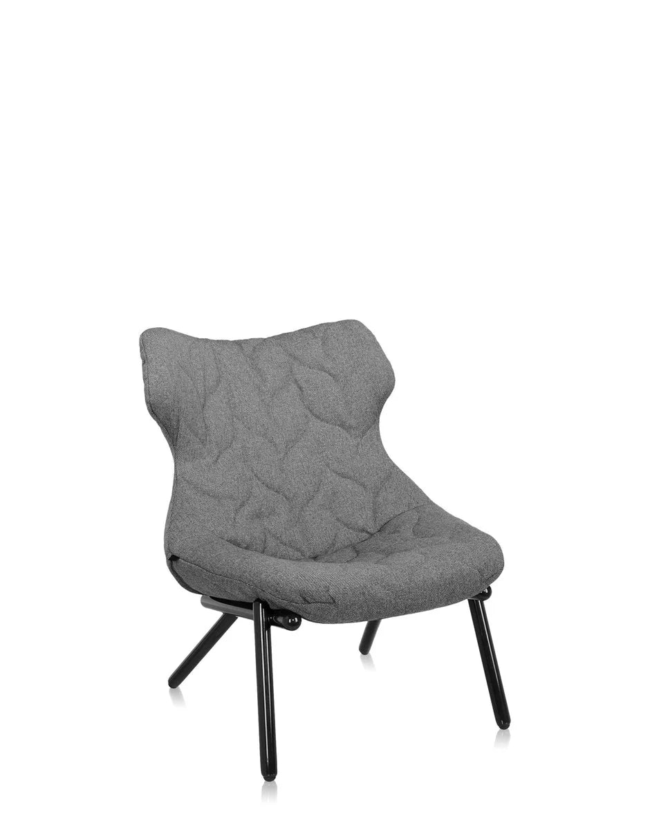 [product_category]-Kartell Foliage Armchair Trevira, Black/Grey-Kartell-8058967182415-06086NC-KAR-2