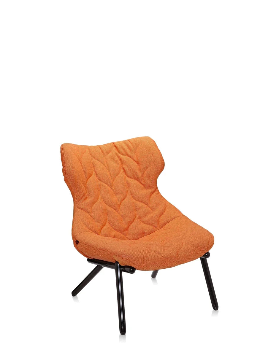 [product_category]-Kartell Foliage Armchair Trevira, Black/Orange-Kartell-8058967182392-06086NB-KAR-2