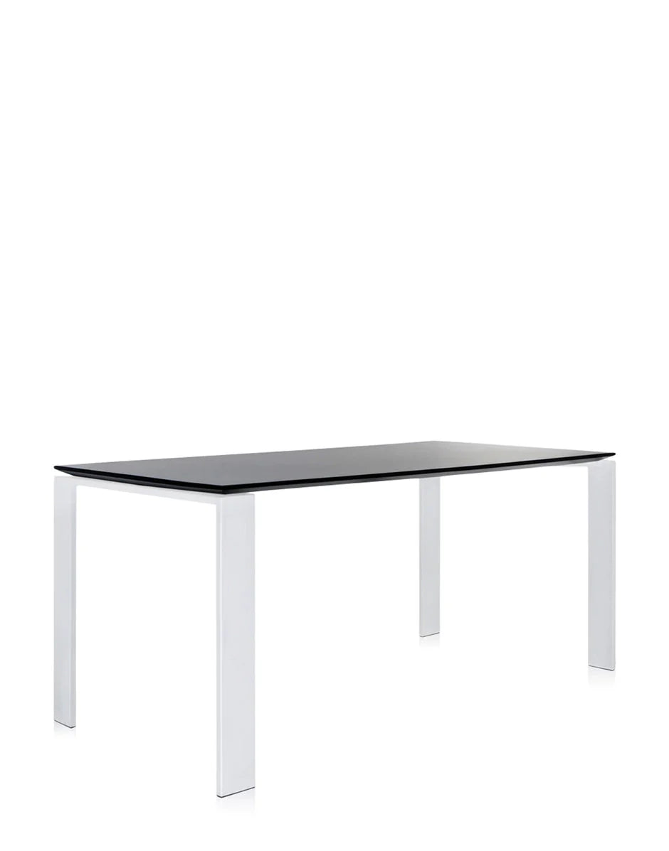 [product_category]-Kartell Four Desk 158x79 Cm, White/Black-Kartell-8058967045246-0452283-KAR-2