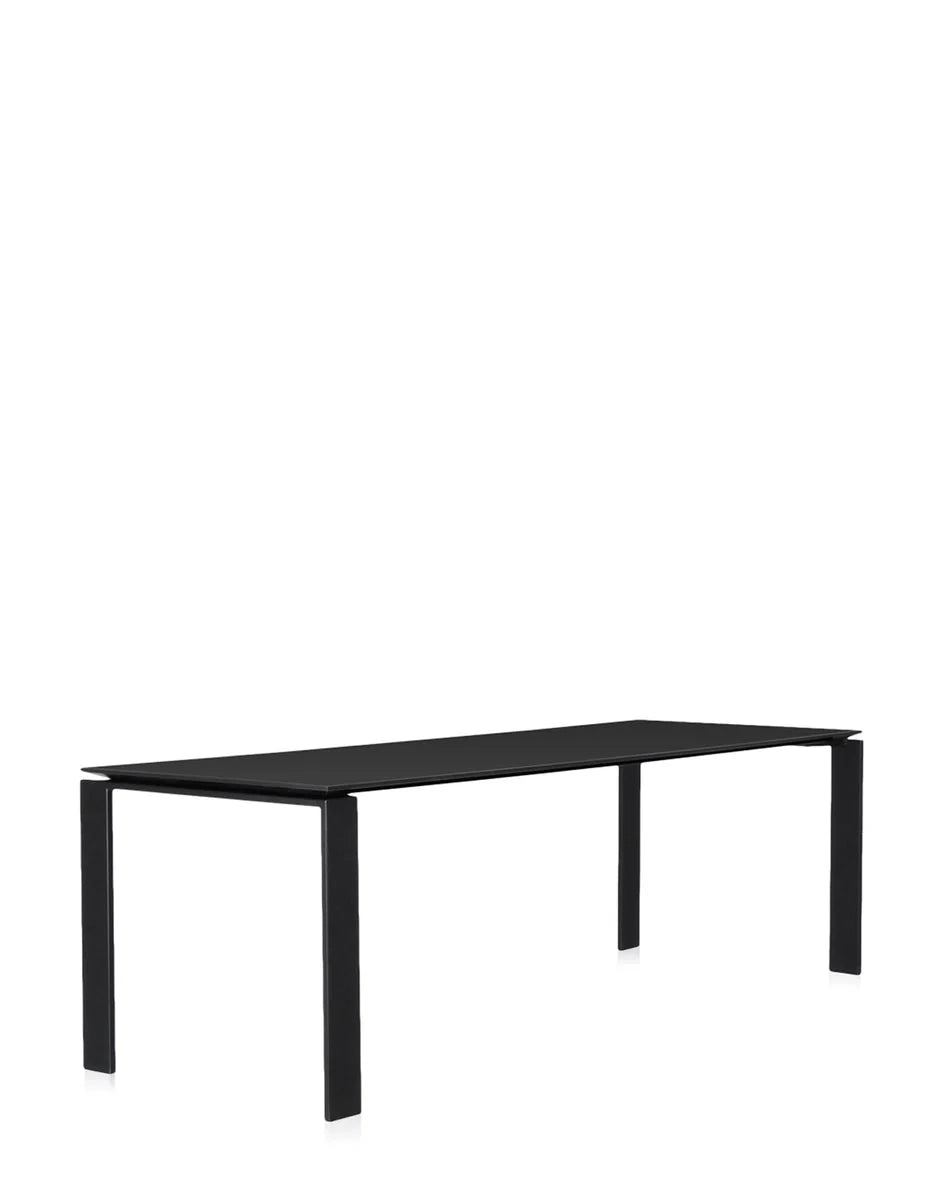 [product_category]-Kartell Four Desk 223x79 Cm, Black/Black-Kartell-8058967045376-0452485-KAR-2