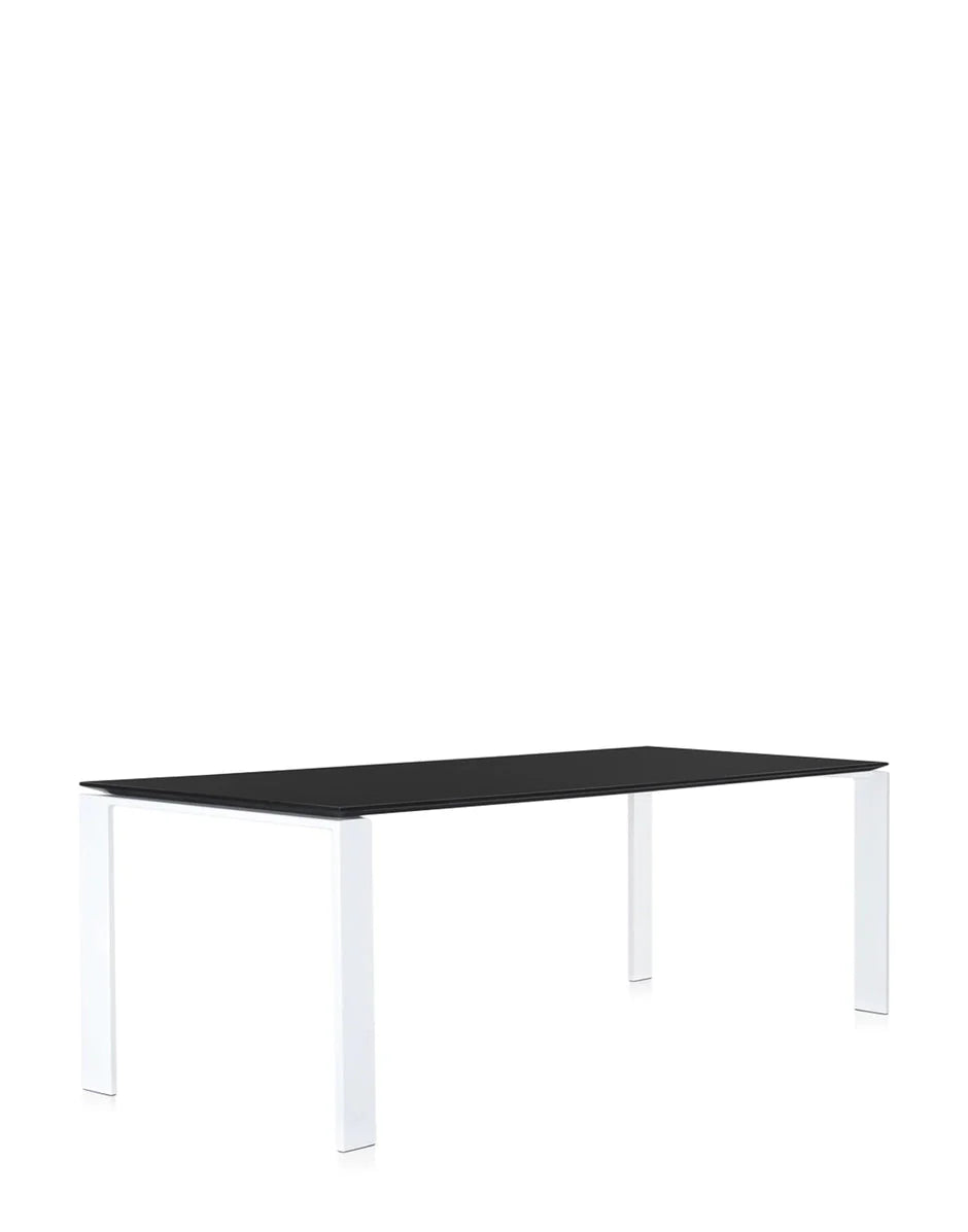 [product_category]-Kartell Four Desk 223x79 Cm, White/Black-Kartell-8058967045352-0452483-KAR-2
