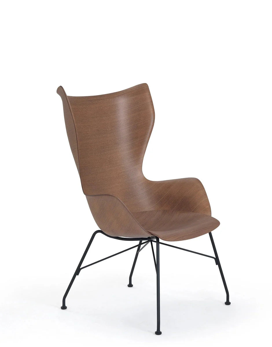 [product_category]-Kartell K/Wood Armchair Basic Veneer, Dark Wood/Black-Kartell-8058967295030-04915SN-KAR-2
