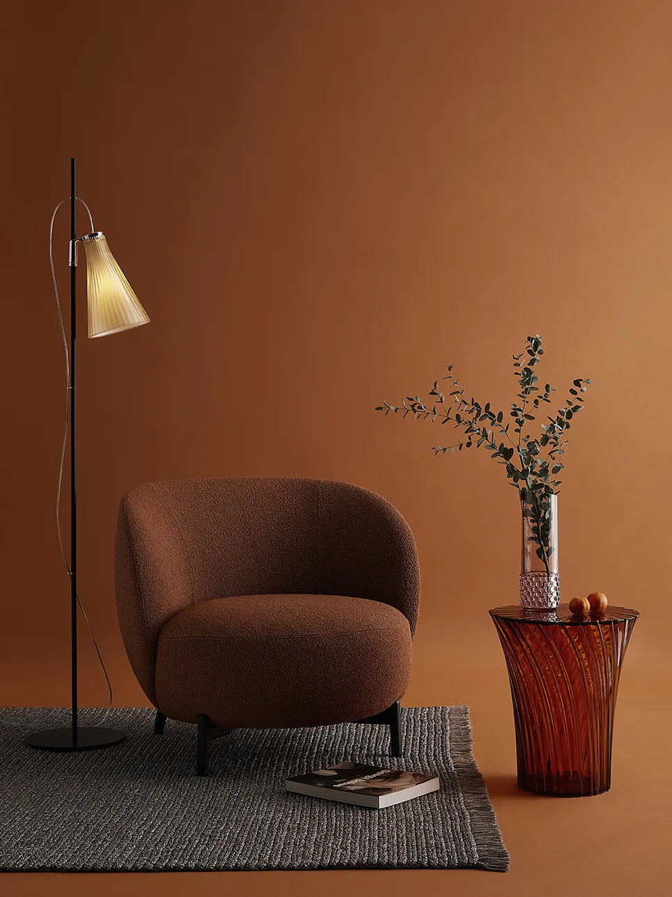 [product_category]-Kartell Lunam Armchair Orsetto, Rust-Kartell-8058967325225-06245N4-KAR-2