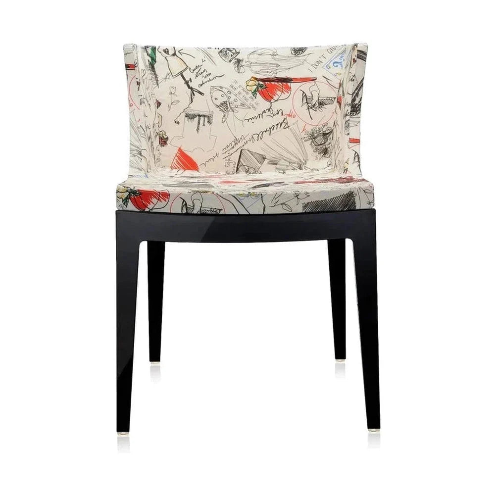 [product_category]-Kartell Mademoiselle à La Mode Armchair, Black/Sketches-Kartell-8058967065237-04896FM-KAR-1