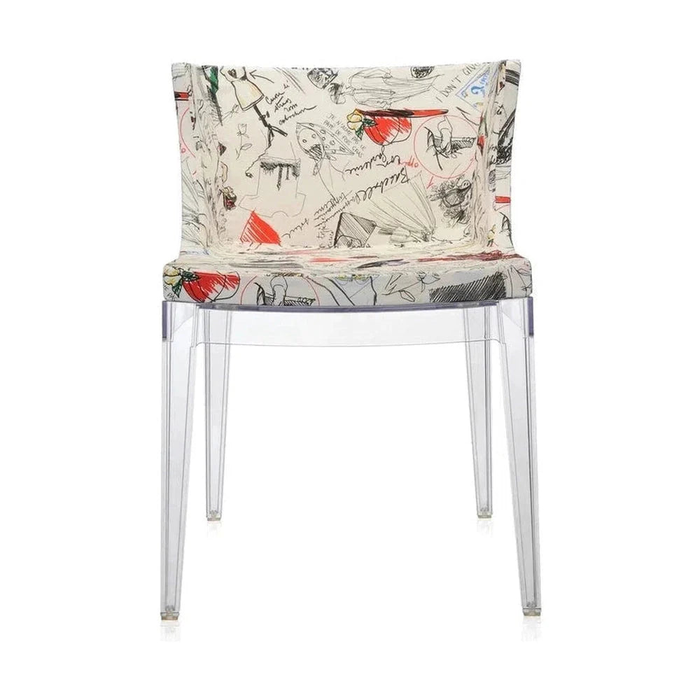[product_category]-Kartell Mademoiselle à La Mode Armchair, Transparent/Sketches-Kartell-8058967065046-04895FM-KAR-1