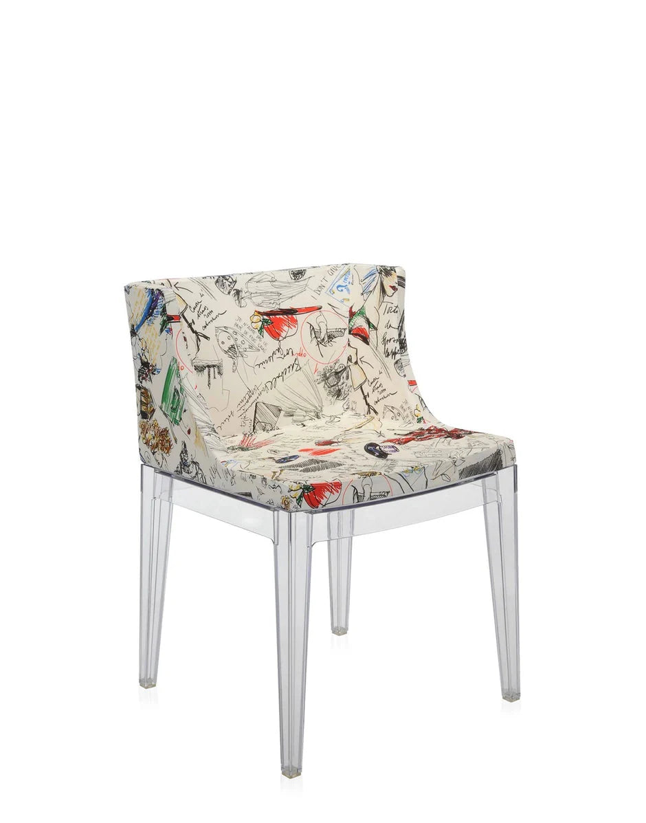 [product_category]-Kartell Mademoiselle à La Mode Armchair, Transparent/Sketches-Kartell-8058967065046-04895FM-KAR-2