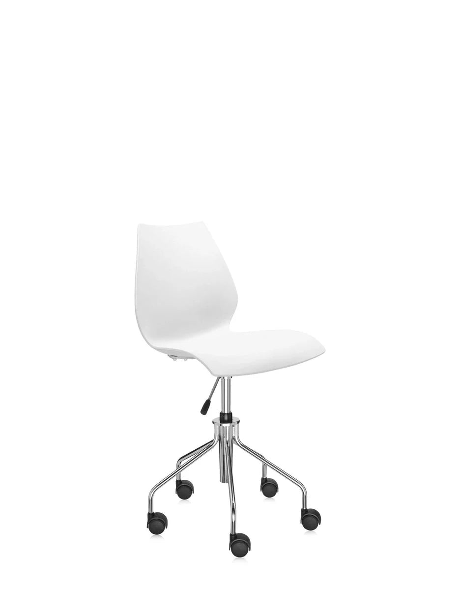 [product_category]-Kartell Maui Swivel Chair, Zinc White-Kartell-8058967037289-028782M-KAR-2