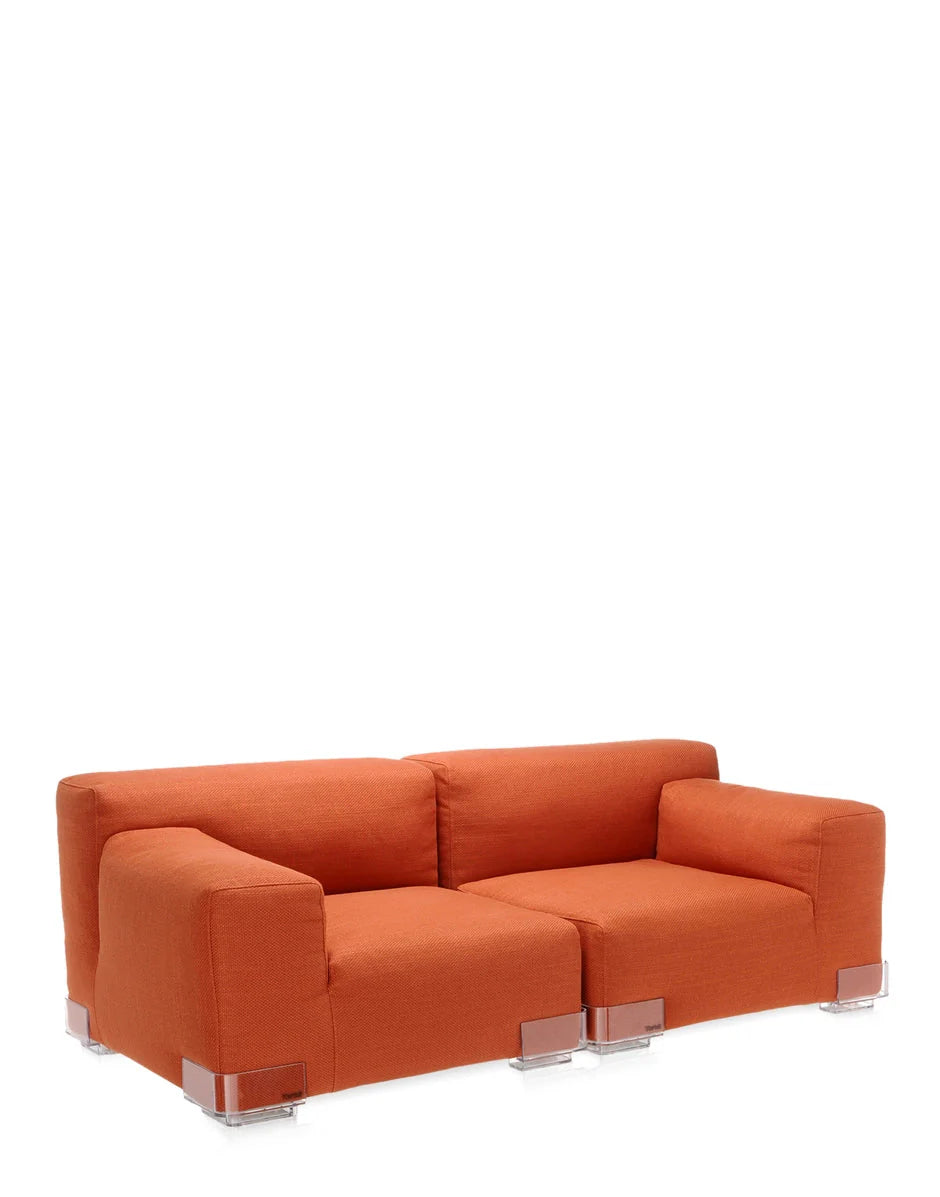 [product_category]-Kartell Plastics Duo 2 Seater Sofa Dx Cotton, Orange-Kartell-8058967078534-0709473-KAR-2