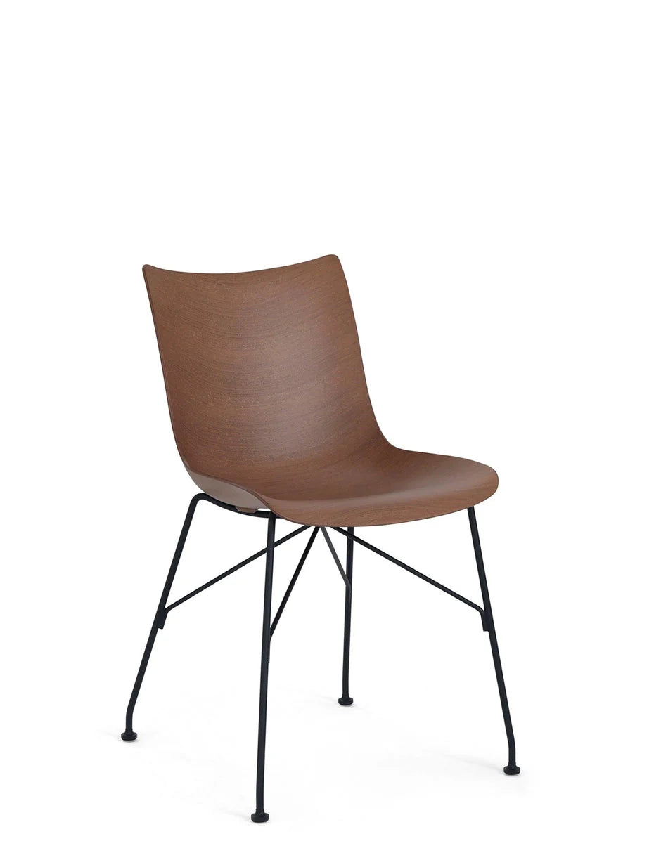 [product_category]-Kartell P/Wood Chair Basic Veneer, Dark Wood/Black-Kartell-8058967294835-04911SN-KAR-2