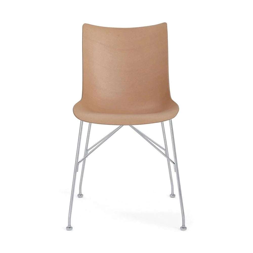 [product_category]-Kartell P/Wood Chair Basic Veneer, Light Wood/Chrome-Kartell-8058967294699-04911CC-KAR-1