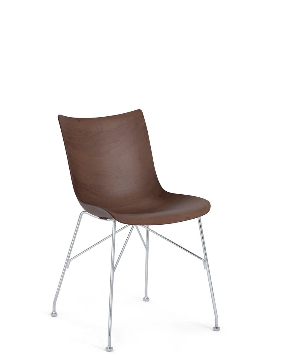 [product_category]-Kartell P/Wood Chair Slatted Ash, Dark Wood/Chrome-Kartell-8058967294873-04912SC-KAR-2