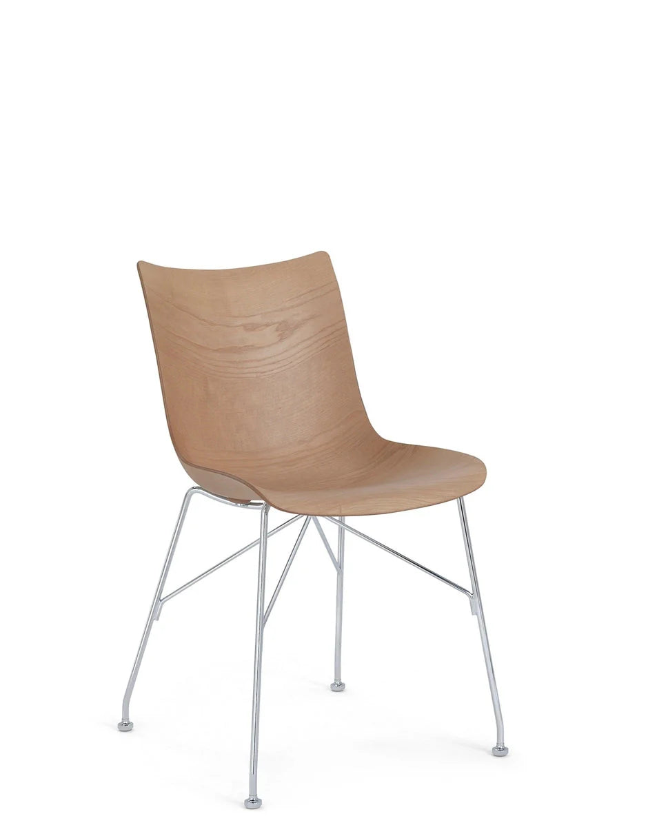 [product_category]-Kartell P/Wood Chair Slatted Ash, Light Wood/Chrome-Kartell-8058967294859-04912CC-KAR-2
