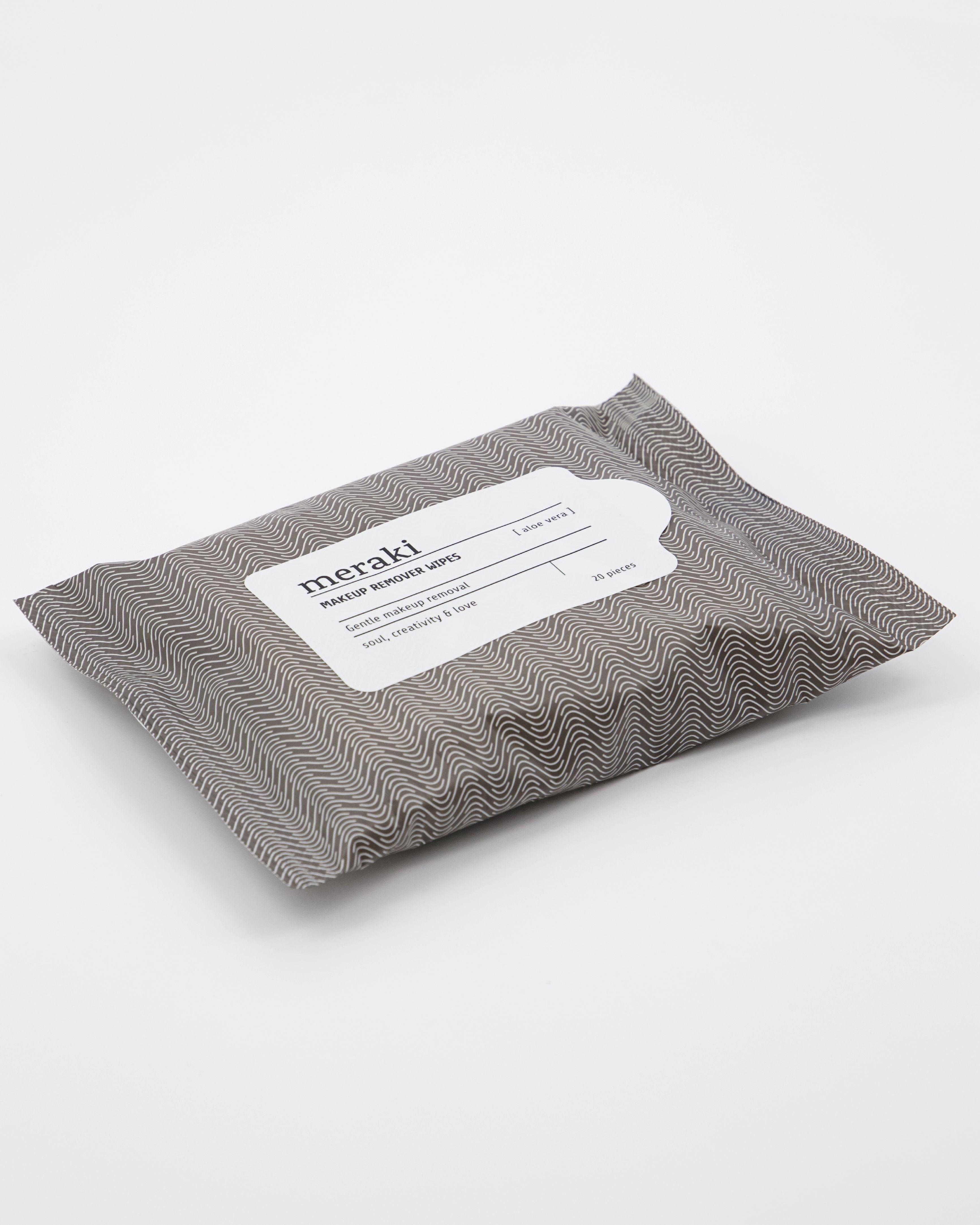 [product_category]-Meraki Makeup Remover Wipes Aloe Vera 20 Pcs., Warm Grey/White-Meraki-5707644760806-308070021-MER-2