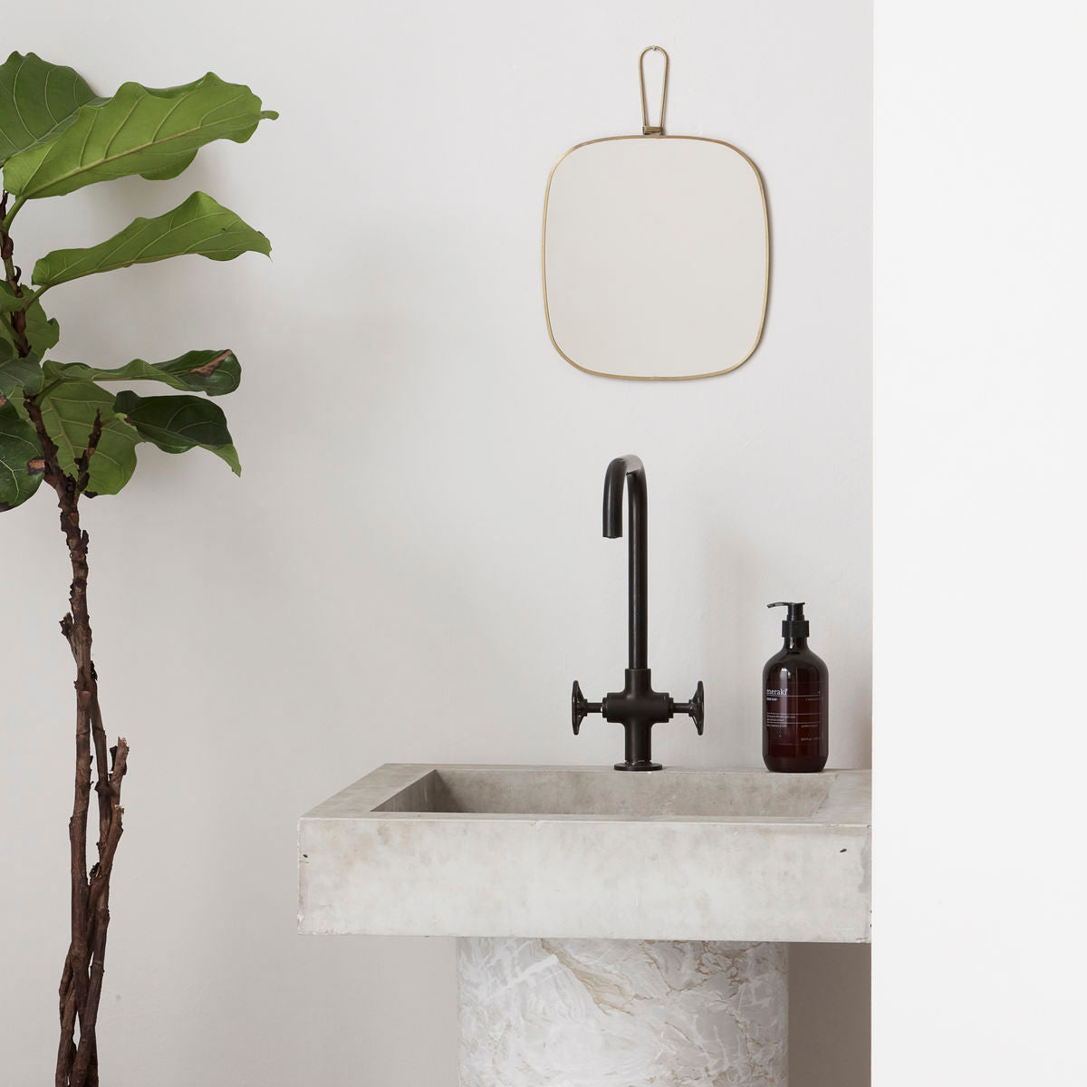 [product_category]-Meraki Mirror w. frame, Antique brass-Meraki-5707644628953-303990001-HOU-2