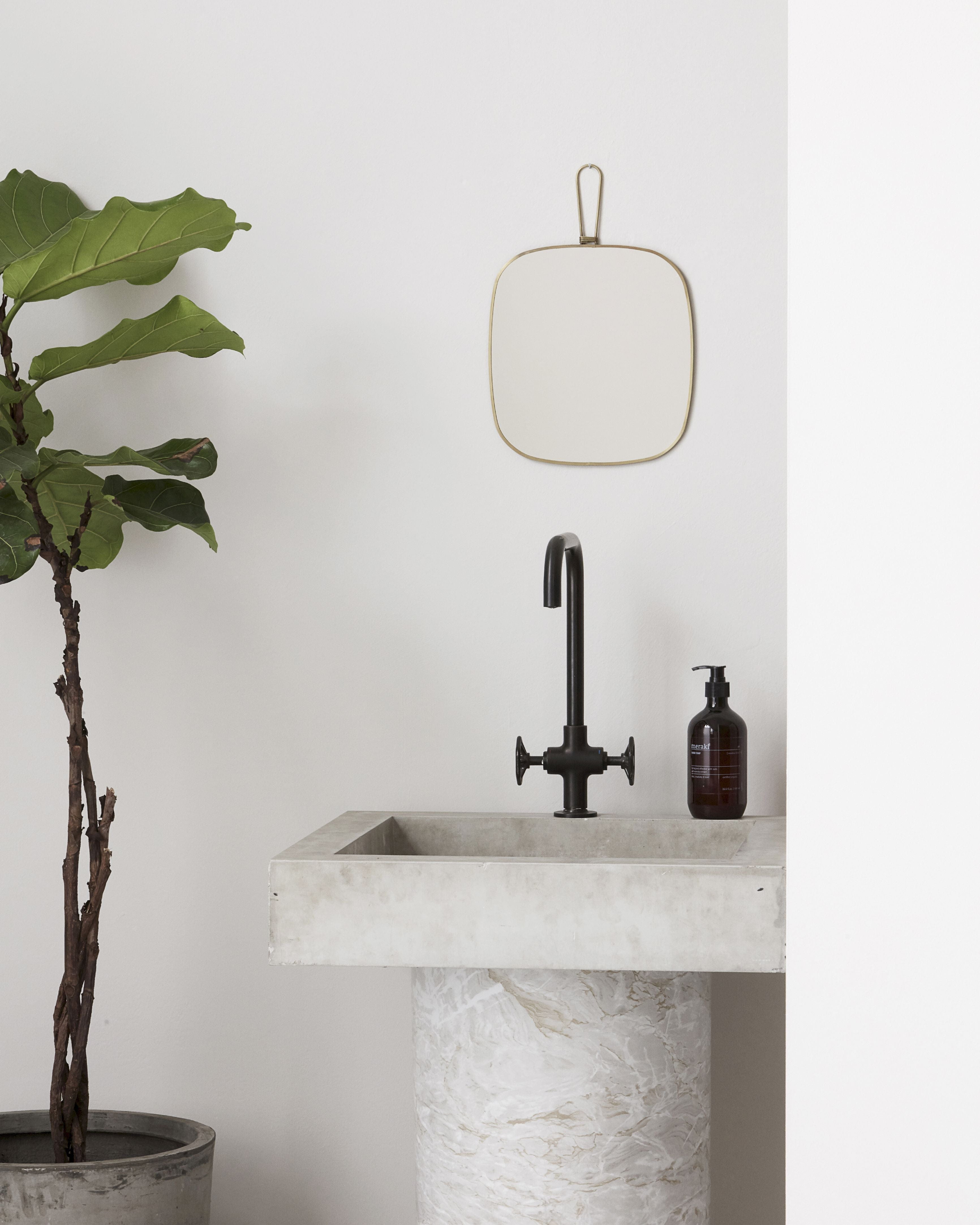 [product_category]-Meraki Mirror With Frame 26x28 Cm, Antique Brass-Meraki-5707644628953-303990001-MER-2