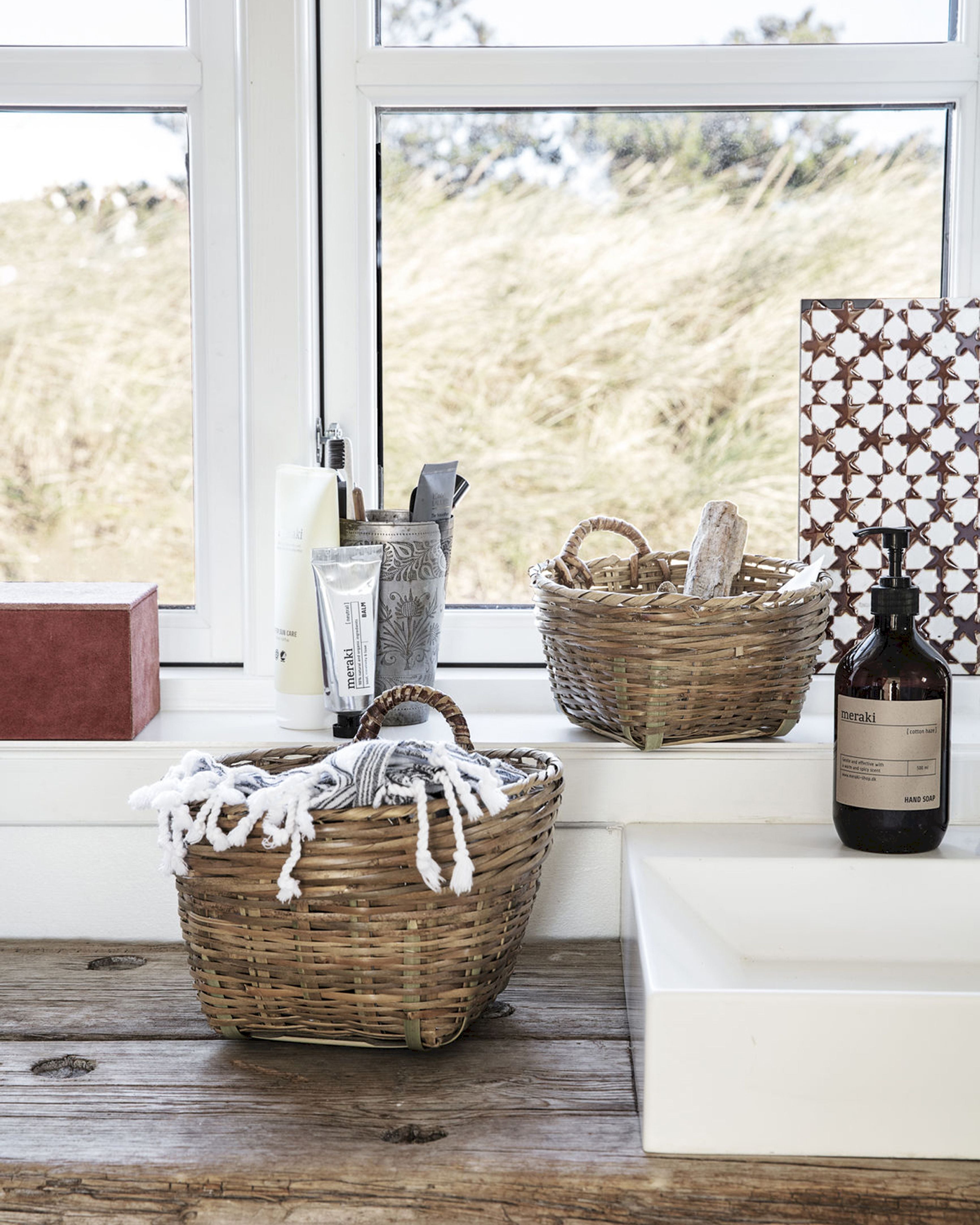 [product_category]-Meraki Tradition Storage Basket Made Of Bamboo Set Of 2, øx H 24x26 & 20x22 Cm-Meraki-5707644548251-312430205-MER-2