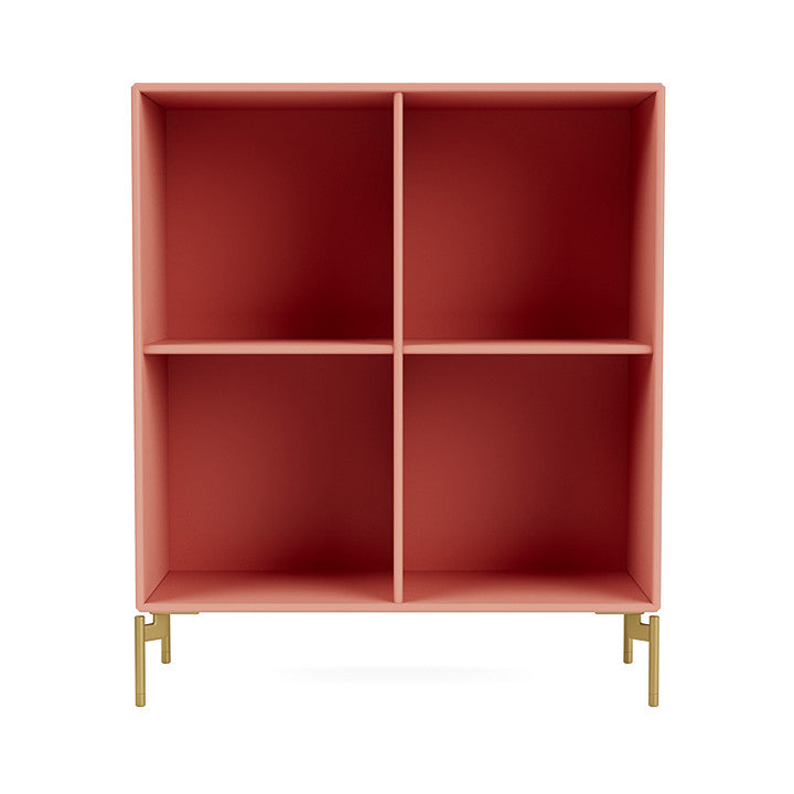 [product_category]-Montana Show Bookcase With Legs, Rhubarb/Brass-Montana Furniture-5714322973267-0000SHOW-151-09-MON-2