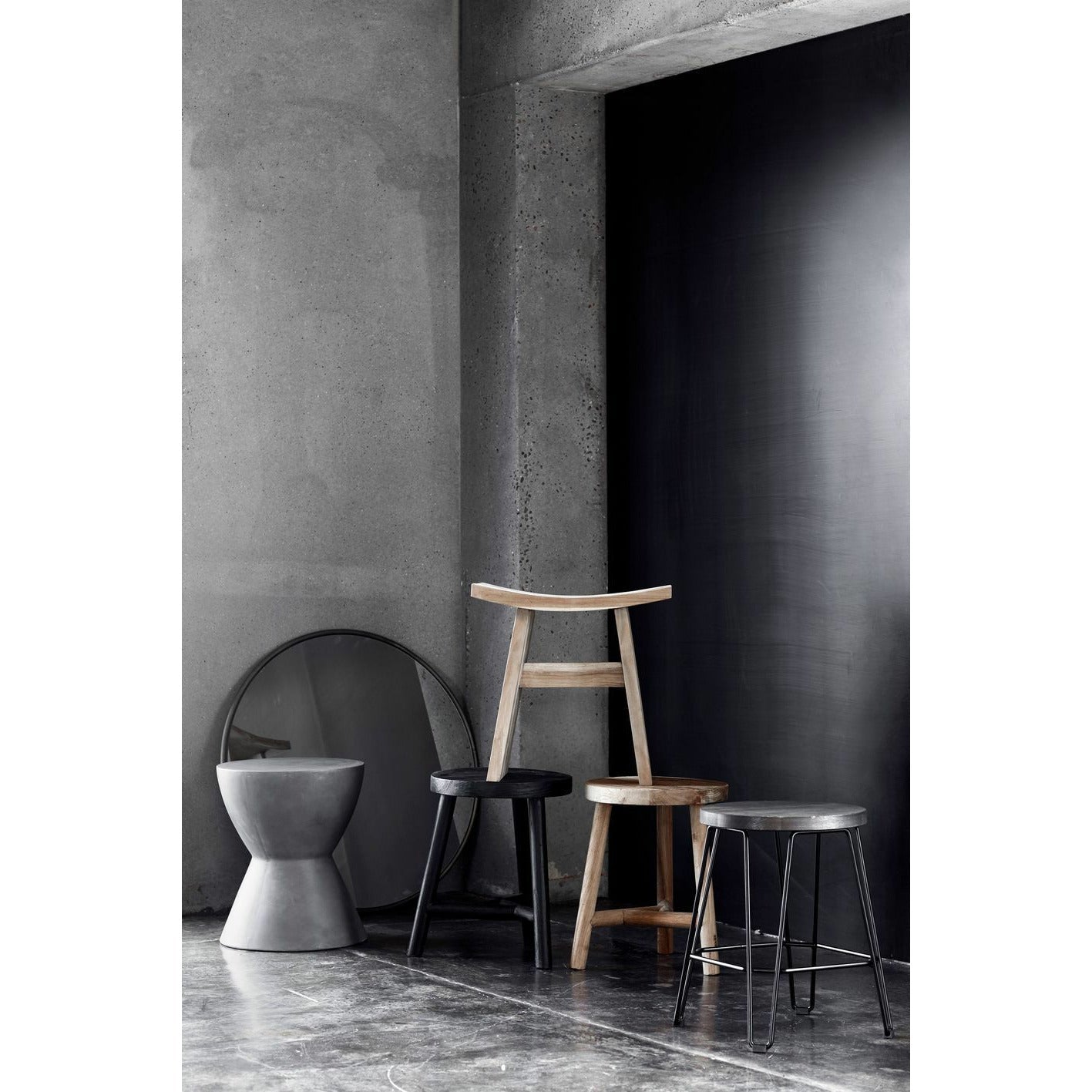 [product_category]-Muubs Copenhagen Wall Mirror Round Black, 80cm-Muubs-5711973028674-9010000004-MUU-2
