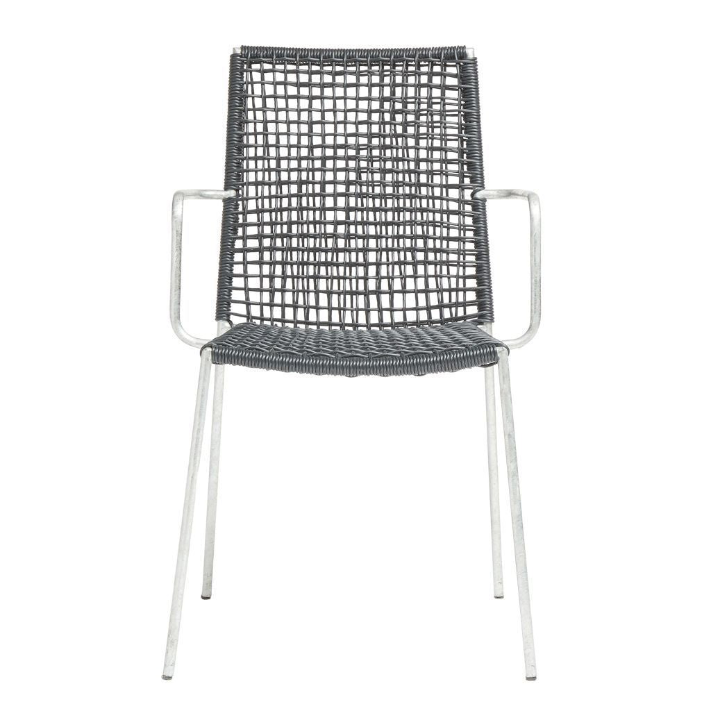 Muubs Riva Chair, Black & Galvanized