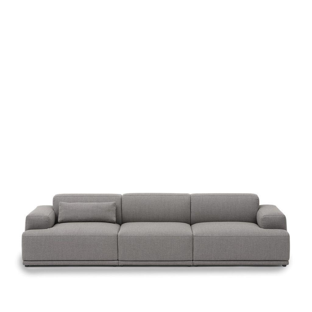 [product_category]-Muuto Connect Soft Modular 3 Seater Sofa Configuration 1, Grey (Re Wool 128)-Muuto-96015-MUU-2