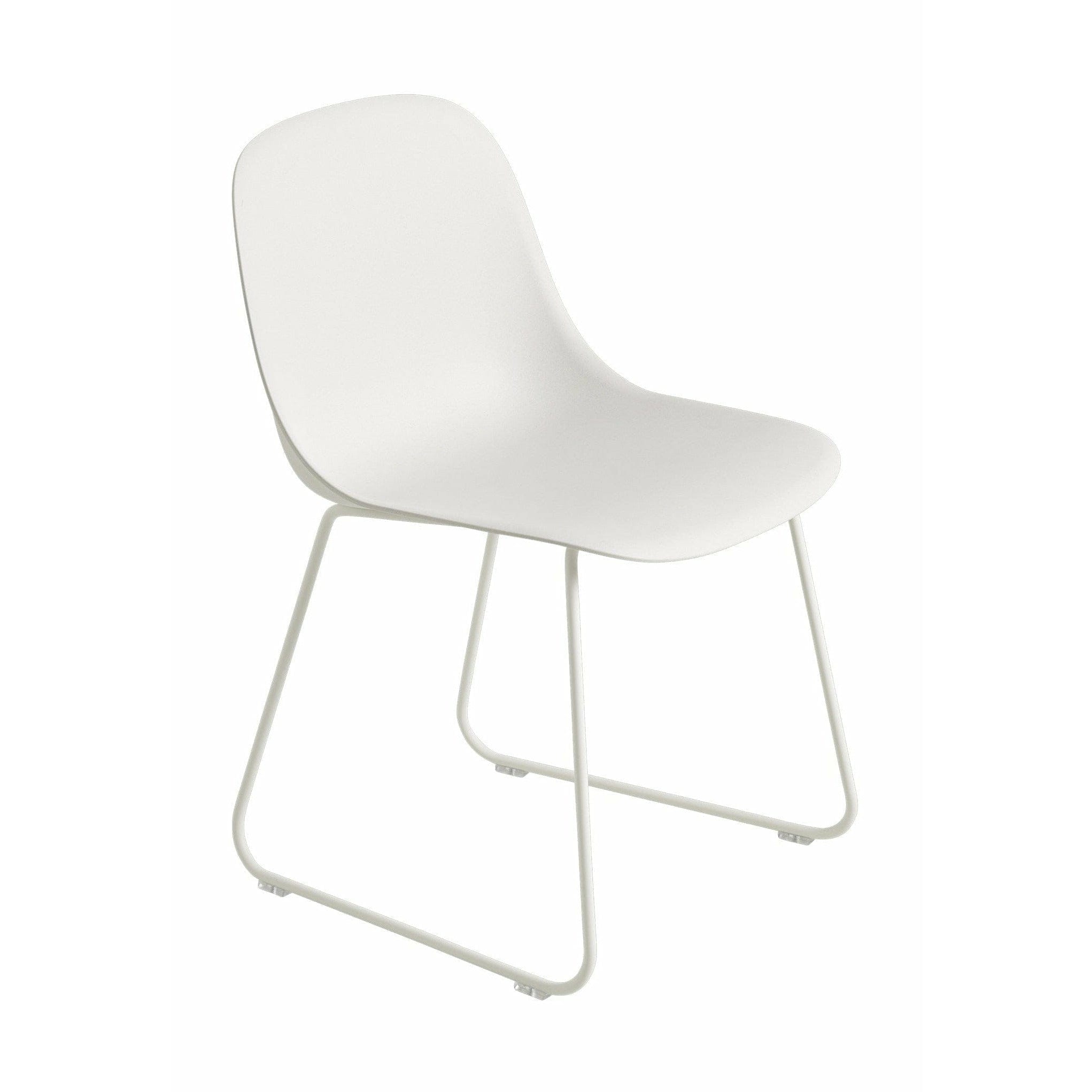 [product_category]-Muuto Fiber Side Chair Made Of Recycled Plastic Sled Base, Natural White/White-Muuto-5713295826457-58931-MUU-1