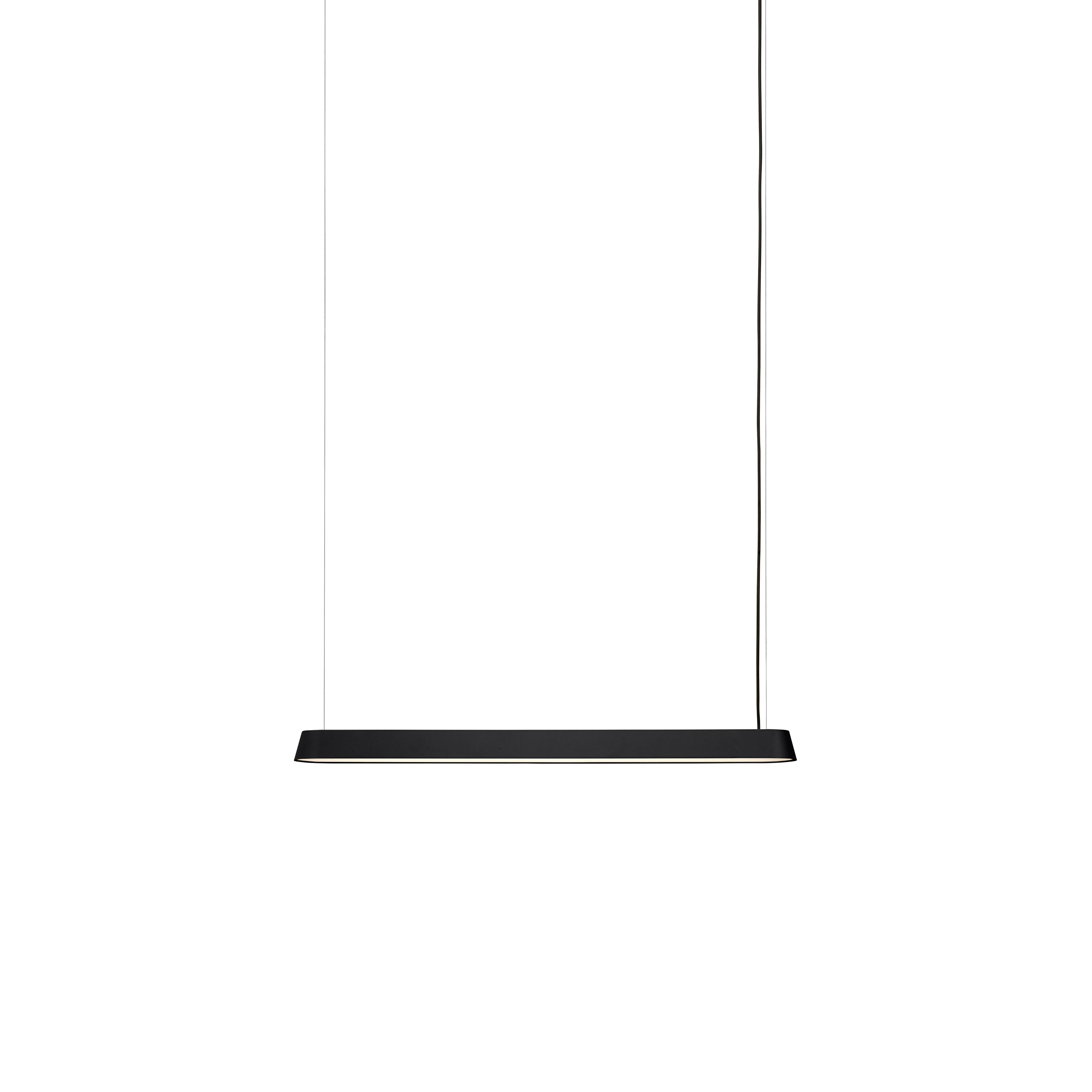 [product_category]-Muuto Linear Suspension Lamp 87 Cm, Black-Muuto-5713294882454-22516-MUU-1