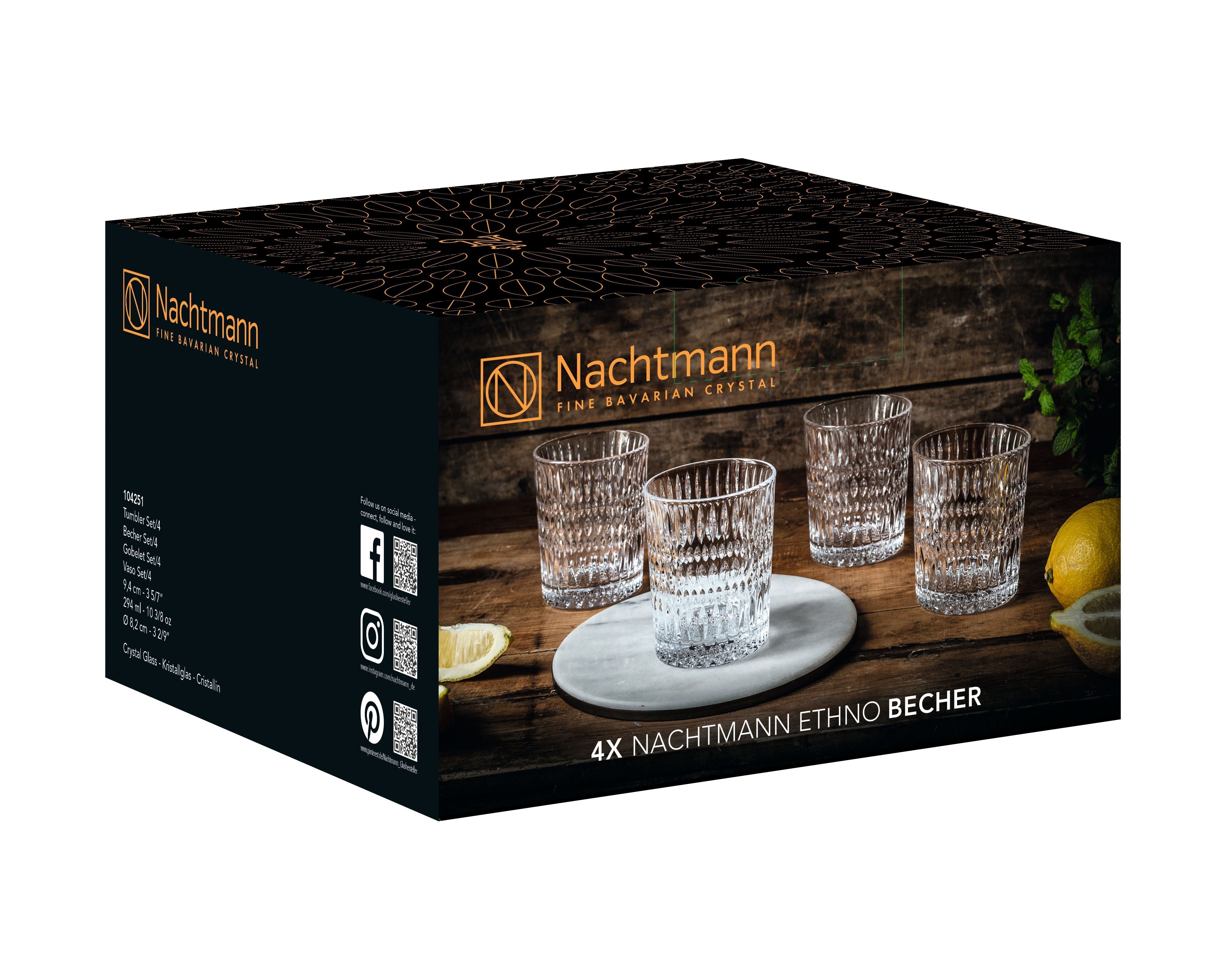 [product_category]-Nachtmann Ethno Glass 294 Ml, Set Of 4-Nachtmann-4003762294171-104251-NAC-2