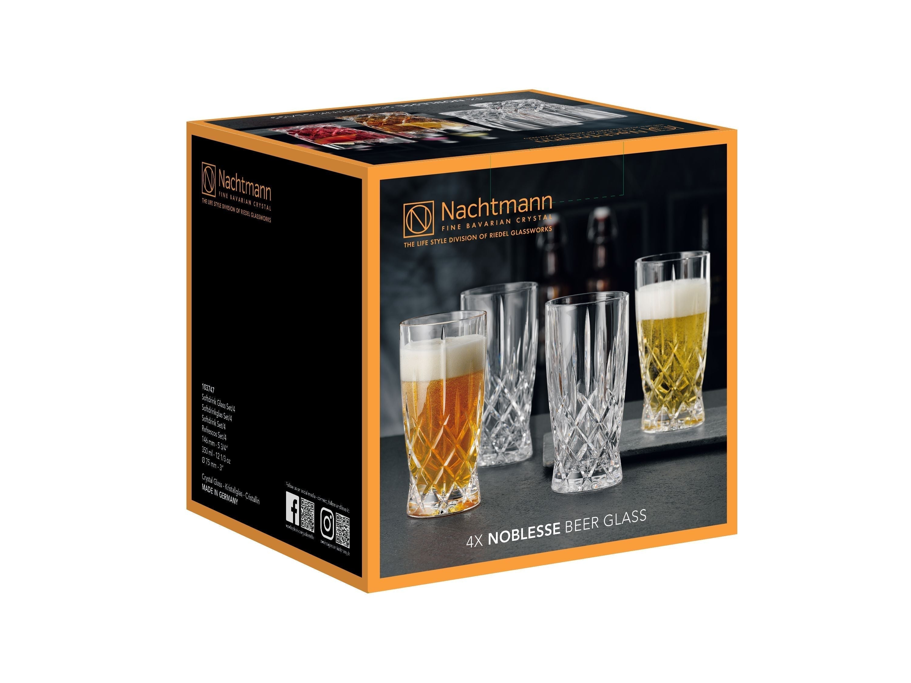 [product_category]-Nachtmann Noblesse Soft Drink Glass 350 Ml, Set Of 4-Nachtmann-4003762283236-103747-NAC-2