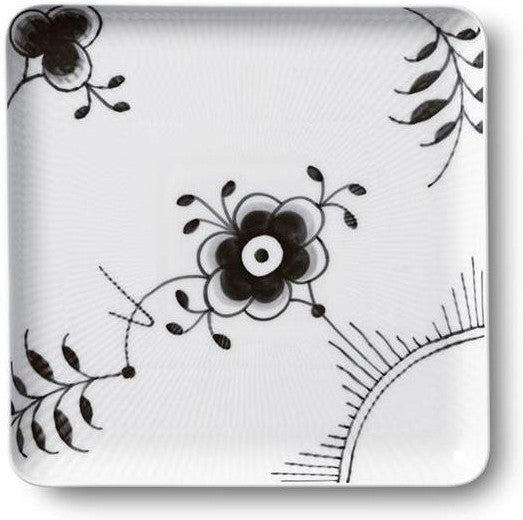 [product_category]-Royal Copenhagen Black Fluted Mega Plate Square, 20cm-Royal Copenhagen-5705140734864-1052399-ROY-1