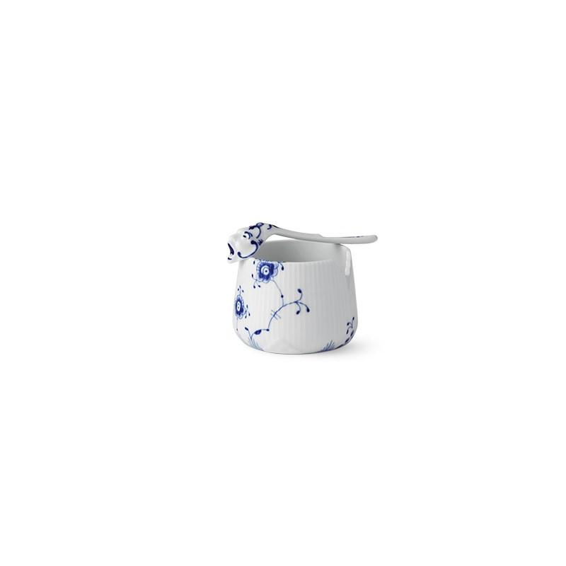 [product_category]-Royal Copenhagen Elements Blue Sugar Bowl With Spoon, 5,5cm-Royal Copenhagen-5705140733614-1028393-ROY-2