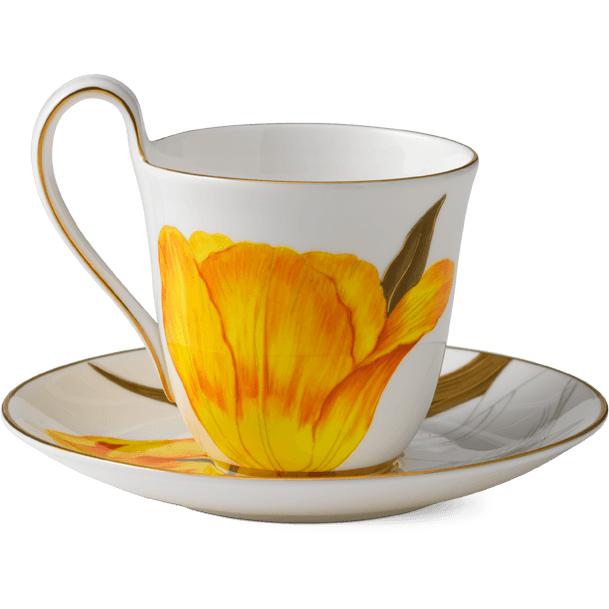 [product_category]-Royal Copenhagen Flora Mug With Saucer Tulip, 27cl-Royal Copenhagen-5705140706236-1017531-ROY-2
