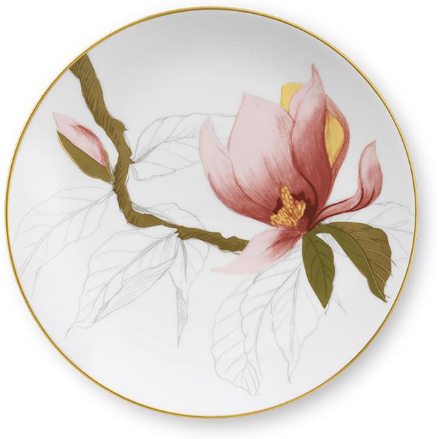[product_category]-Royal Copenhagen Flora Plate Magnolia, 19cm-Royal Copenhagen-5705140736172-1056861-ROY-1