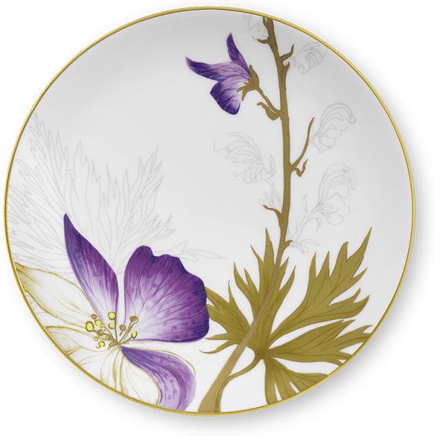 [product_category]-Royal Copenhagen Flora Plate Pansy, 19cm-Royal Copenhagen-5705140736189-1056862-ROY-1
