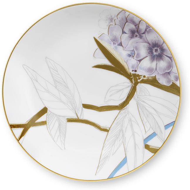 [product_category]-Royal Copenhagen Flora Plate Rhododendron, 19cm-Royal Copenhagen-5705140736202-1056864-ROY-1