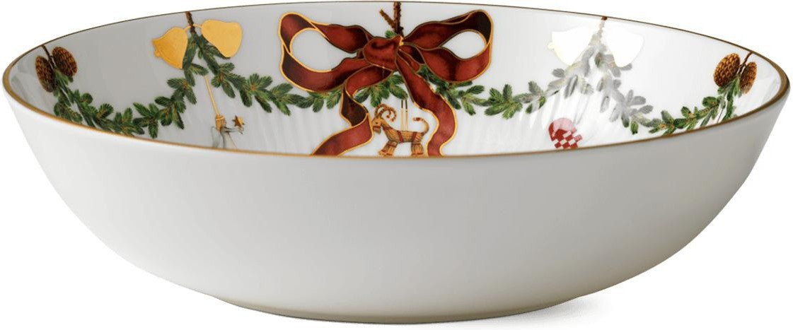 [product_category]-Royal Copenhagen Star Fluted Christmas Bowl, 175cl-Royal Copenhagen-5705140137894-1017452-ROY-1