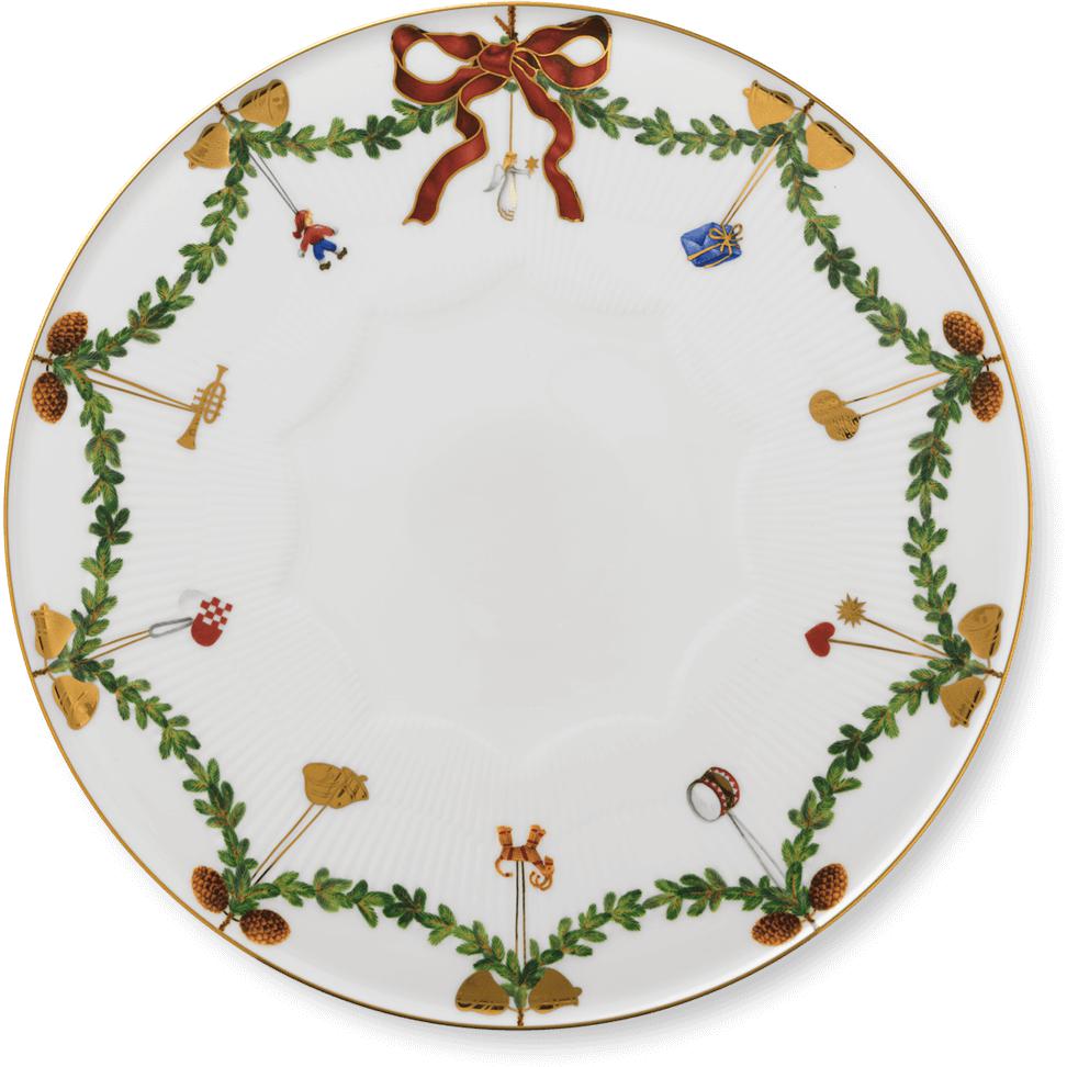 [product_category]-Royal Copenhagen Star Fluted Christmas Platter, 32cm-Royal Copenhagen-5705140244370-1017442-ROY-1