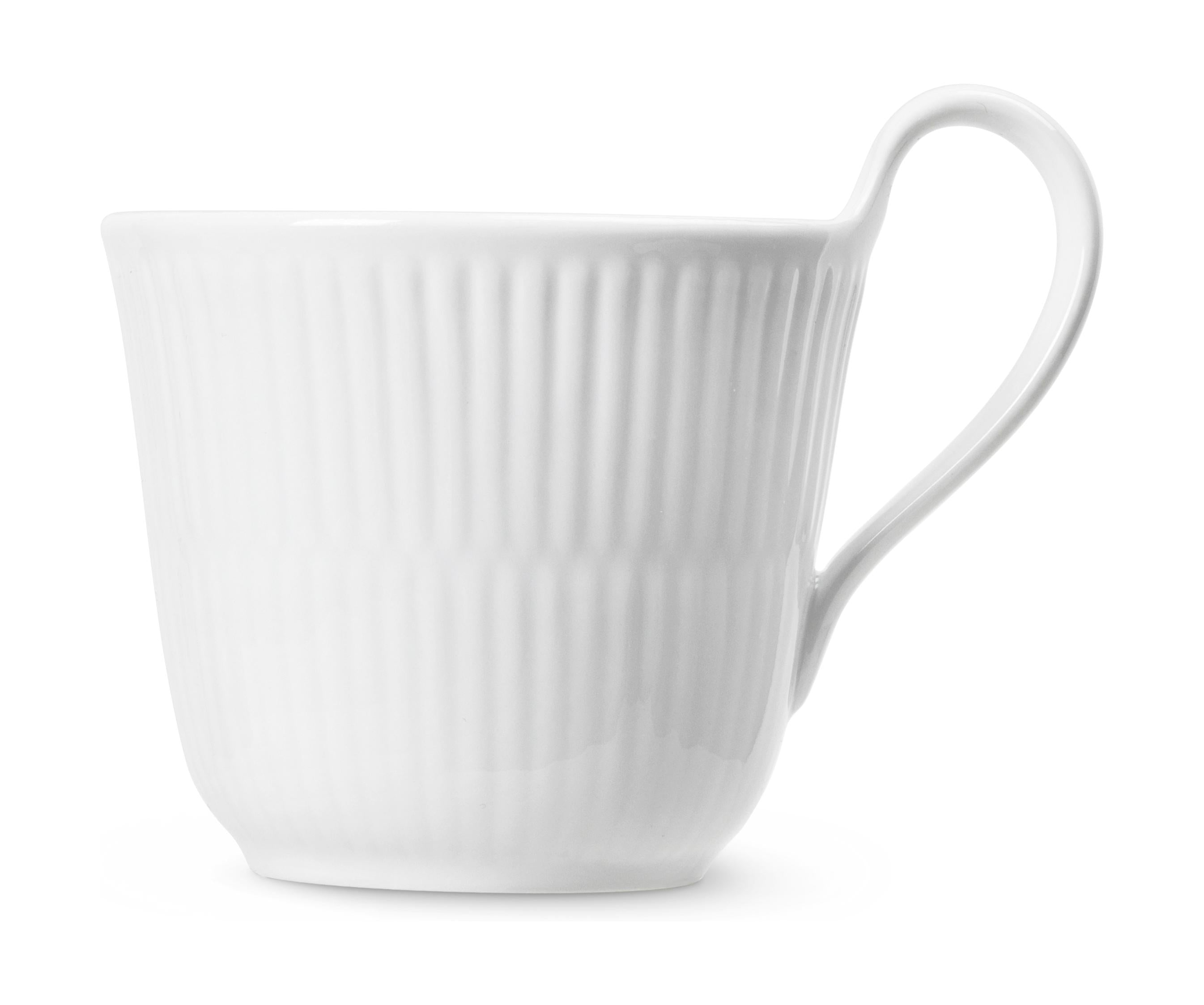 [product_category]-Royal Copenhagen White Fluted Cup With High Handle, 25 Cl-Royal Copenhagen-5705140739210-1062484-ROY-1