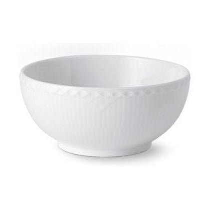 [product_category]-Royal Copenhagen White Fluted Half Lace Bowl, 73cl-Royal Copenhagen-5705140733546-1028386-ROY-1