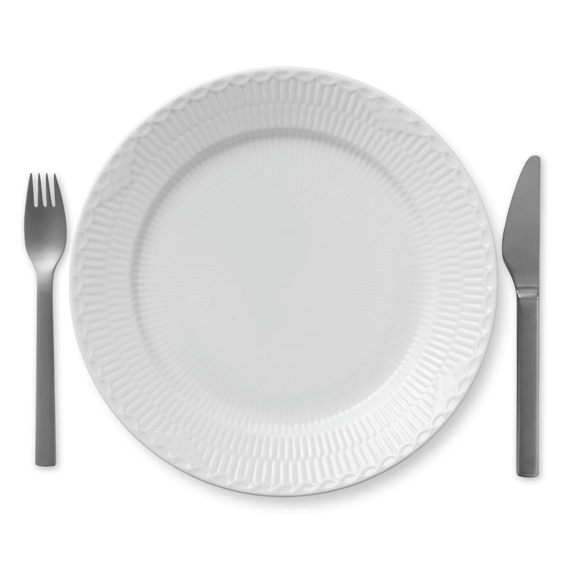 [product_category]-Royal Copenhagen White Fluted Half Lace Plate, 27cm-Royal Copenhagen-5705140175902-1017296-ROY-2