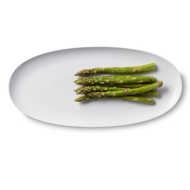 [product_category]-Royal Copenhagen White Fluted Oval Serving Plate, 37cm-Royal Copenhagen-5705140734758-1052388-ROY-2